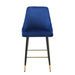 Chesterfield Button Back Gold Detail Velvet Kitchen Bar Stools (Set of 2) - Modern Home Interiors