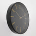 Black 12" Modern Analogue Clock - Modern Home Interiors