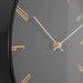 Black 12" Modern Analogue Clock - Modern Home Interiors