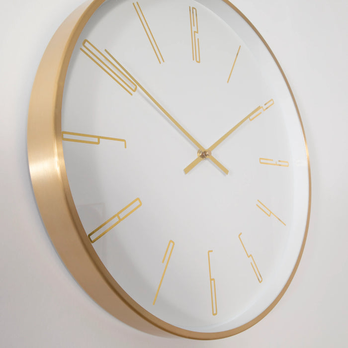 Gold 16" Modern Analogue Clock