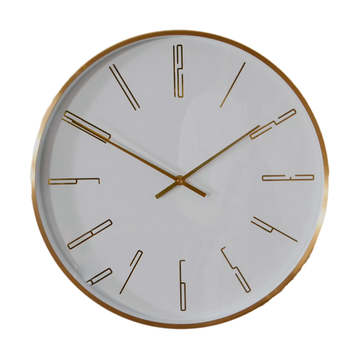 Gold 16" Modern Analogue Clock