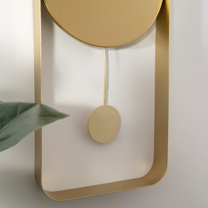 Modern Gold Metal Wall Clock