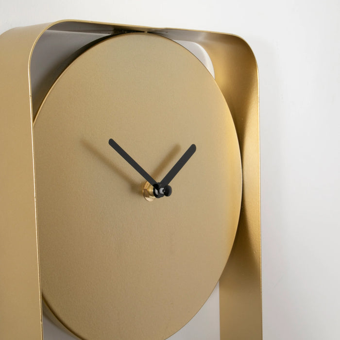 Modern Gold Metal Wall Clock