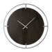 Minimalist Wood & Silver Wall Clock - Modern Home Interiors