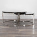 Ria Nest of 2 Black Marble Coffee Tables - Modern Home Interiors