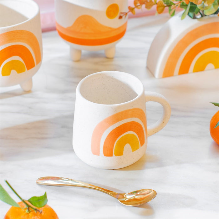 Rainbow Mug - Peach, Orange and Yellow