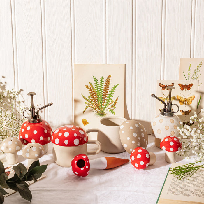 Red Mushroom Salt And Pepper Set