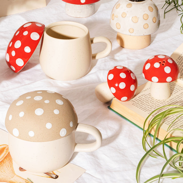 Red Mushroom Salt And Pepper Set