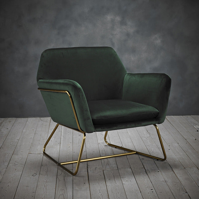 Charles Green Velvet Armchair