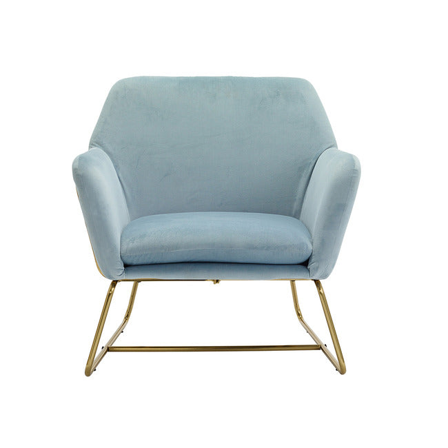 Charles Blue Velvet Armchair