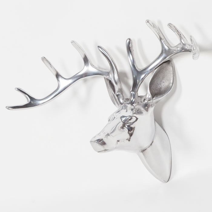 Aluminium Metal Stags Head Wall Mounted