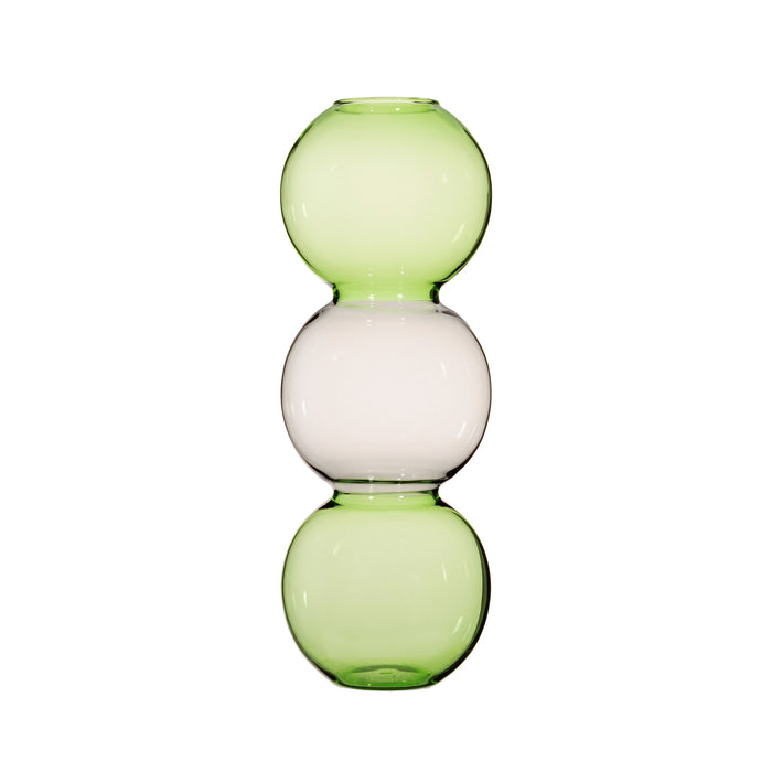 Brosolicate Glass Triple Bubble Vase - 3 Colours