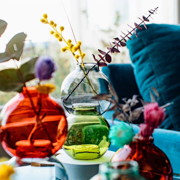 Turquoise Stacking Bubble Vase