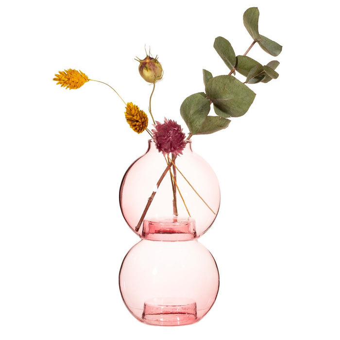 Pink Stacking Bubble Vase