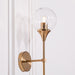 Gold Satin Deco Glass Ball Wall Light - Modern Home Interiors