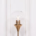 Gold Satin Deco Glass Ball Wall Light - Modern Home Interiors