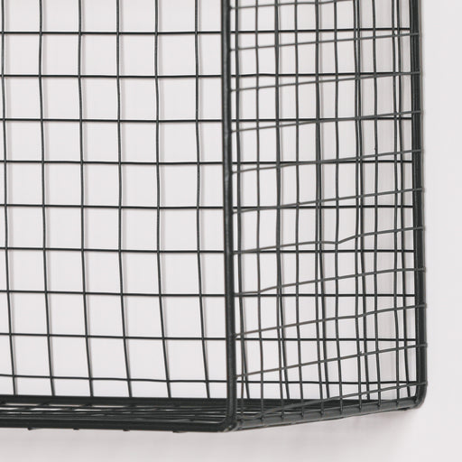 Black Wire 5 Compartment Wall Shelf - Modern Home Interiors