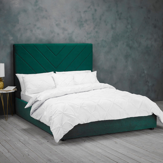 Islington Forest Green Velvet Bed Frame