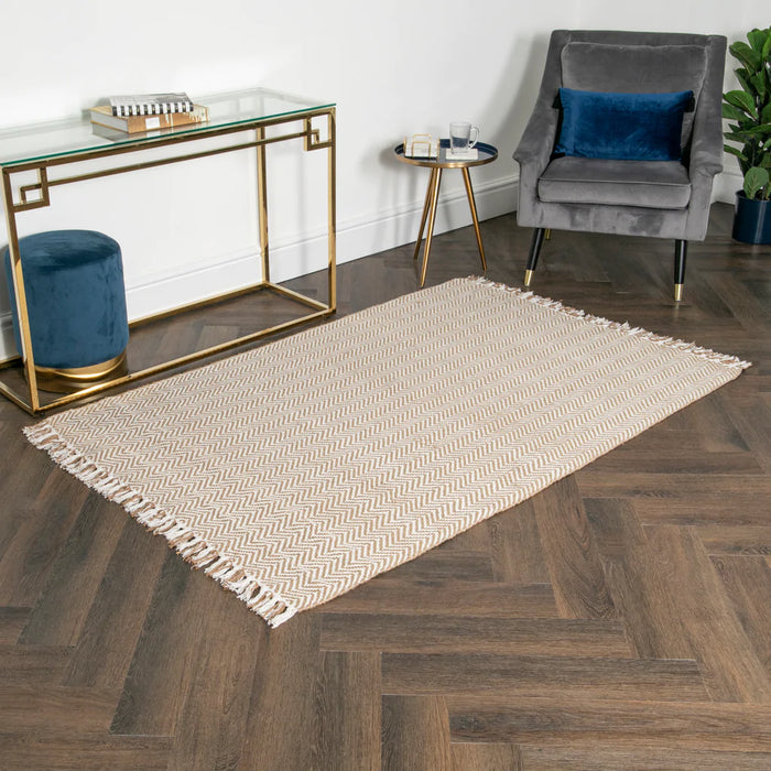 Zig Zag Jute & Cotton Rug (3 Sizes)