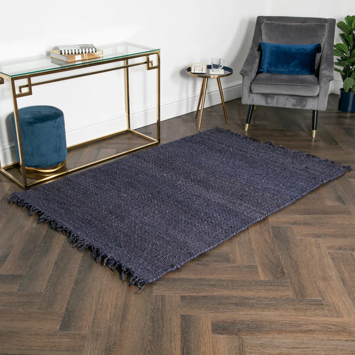 Chunky Navy Jute Rug (3 Sizes)