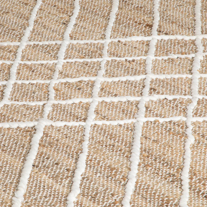 Cross Textured Jute Rug (3 Sizes)