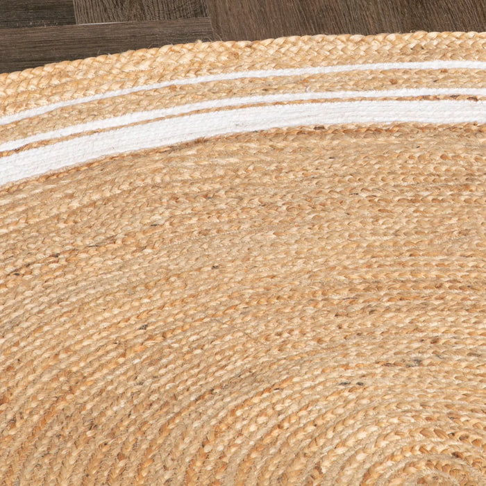 Striped Round Jute Rug (2 Sizes)