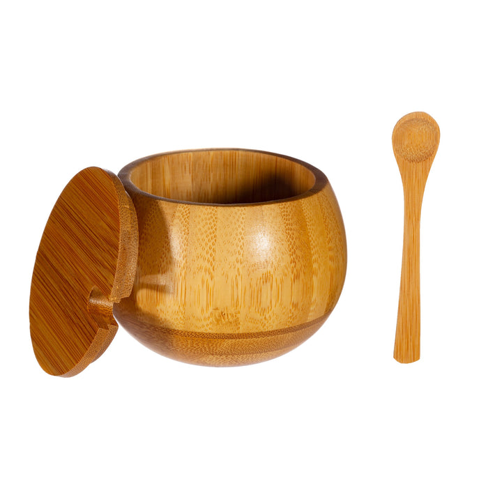 Bamboo Spice Jar With Spoon