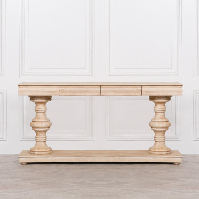 Mango Wood Console Table with Drawers 180cm