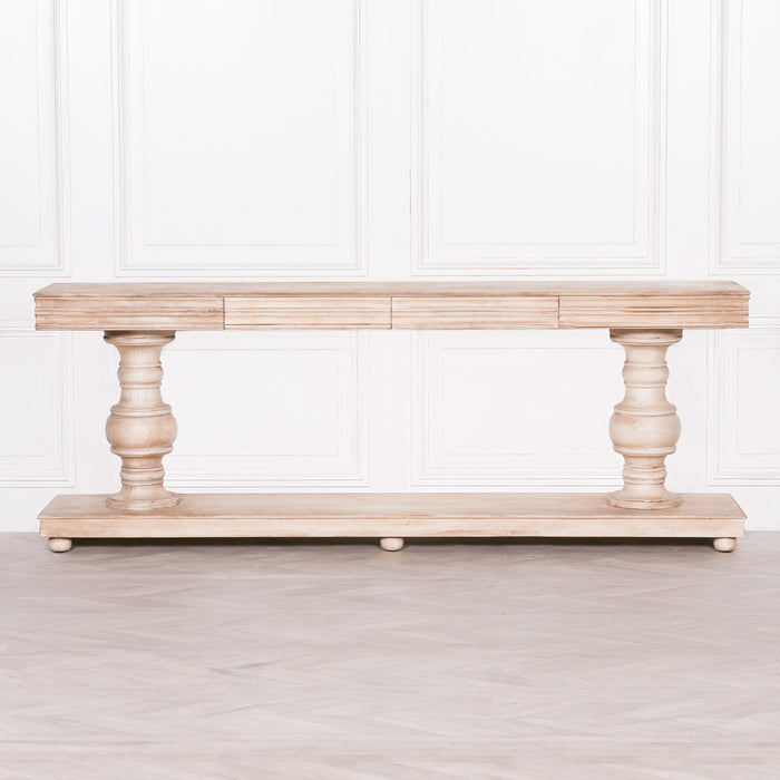 Mango Wood Console Table with Drawers - Modern Home Interiors