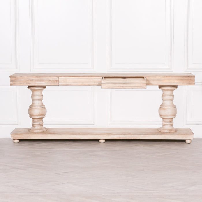 Mango Wood Console Table with Drawers - Modern Home Interiors