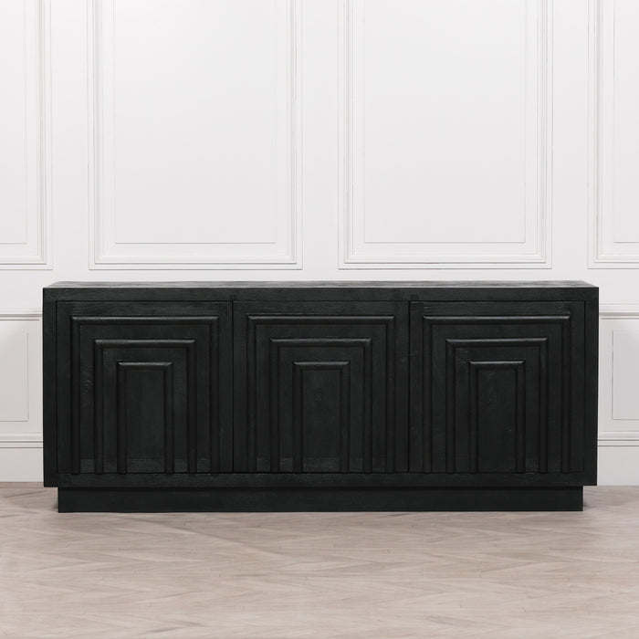 Black Wooden Contemporary Sideboard