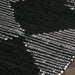 Lea Diamond Leather & Cotton Runner Rug (60 x 230cm) - Modern Home Interiors