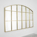 Horizontal Grid Arch Mirror - Gold - Modern Home Interiors