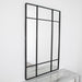 Modern Pane Mirror - Black - Modern Home Interiors