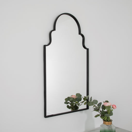 Roman Window Mirror - Black - Modern Home Interiors