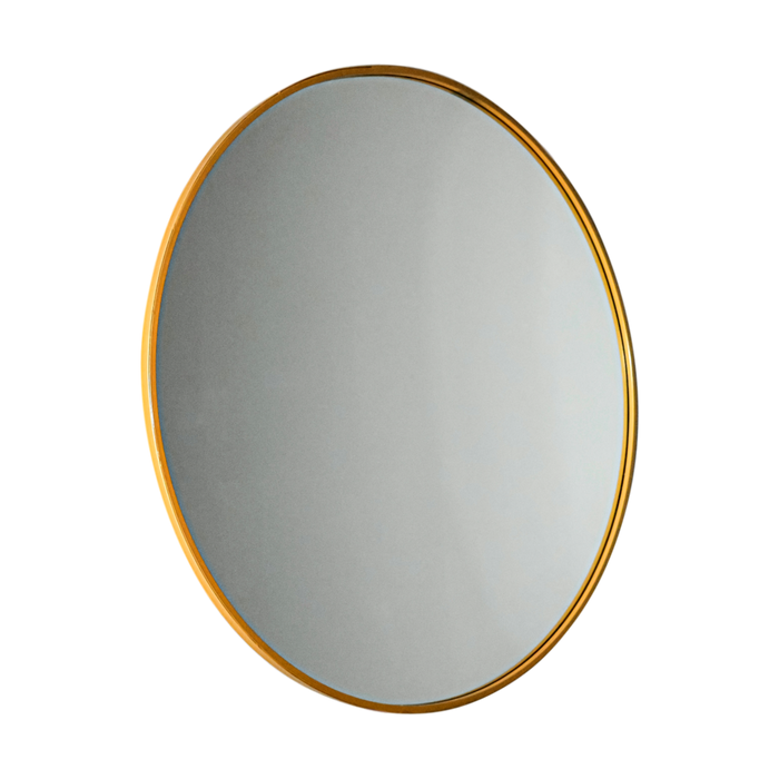 Gold Brooklyn Round Mirror - Large - Modern Home Interiors