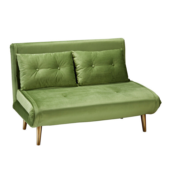 Madison Plush Velvet Sofa Bed - Green