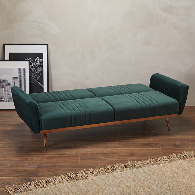 Nico Green Velvet Sofa