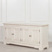 Distressed Aged White Brush Painted Classical Sideboard - 200cm - Modern Home Interiors