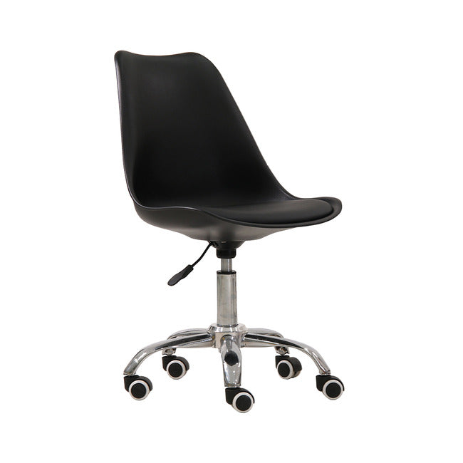 Orsen Swivel Office Desk Tub Chair Faux Leather 5 Chrome Leg Design