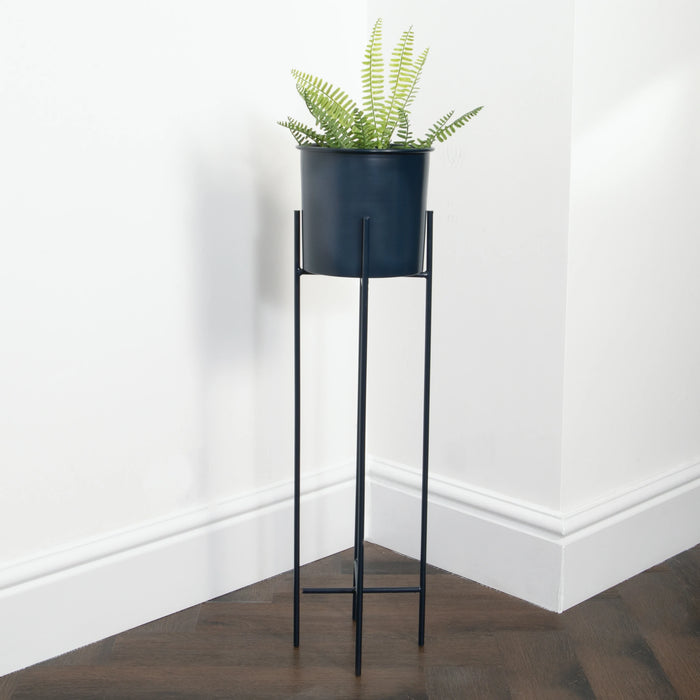 Stilts Navy Blue Plant Holder