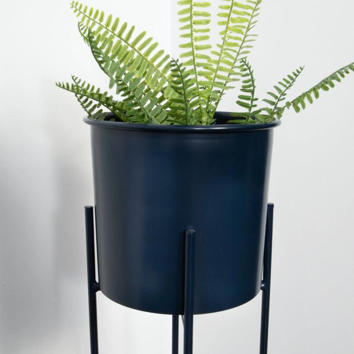 Stilts Navy Blue Plant Holder