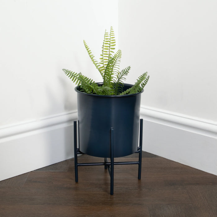 Stilts Navy Blue Plant Holder