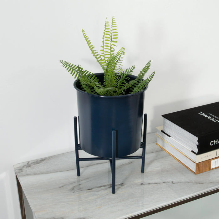 Stilts Navy Blue Plant Holder