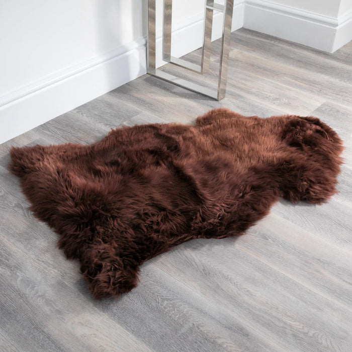 Grey Sheepskin Rug XXL Hypoallergenic Durable All Season Use