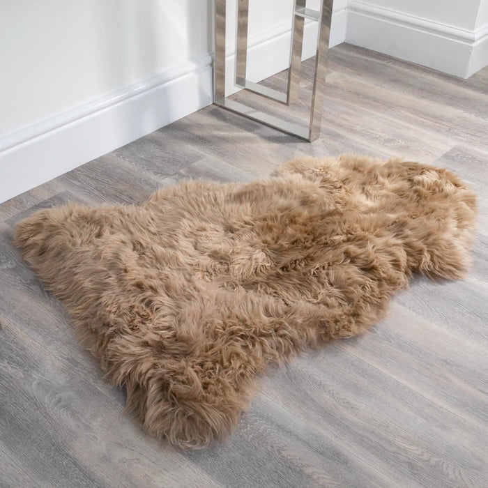 Grey Sheepskin Rug XXL Hypoallergenic Durable All Season Use