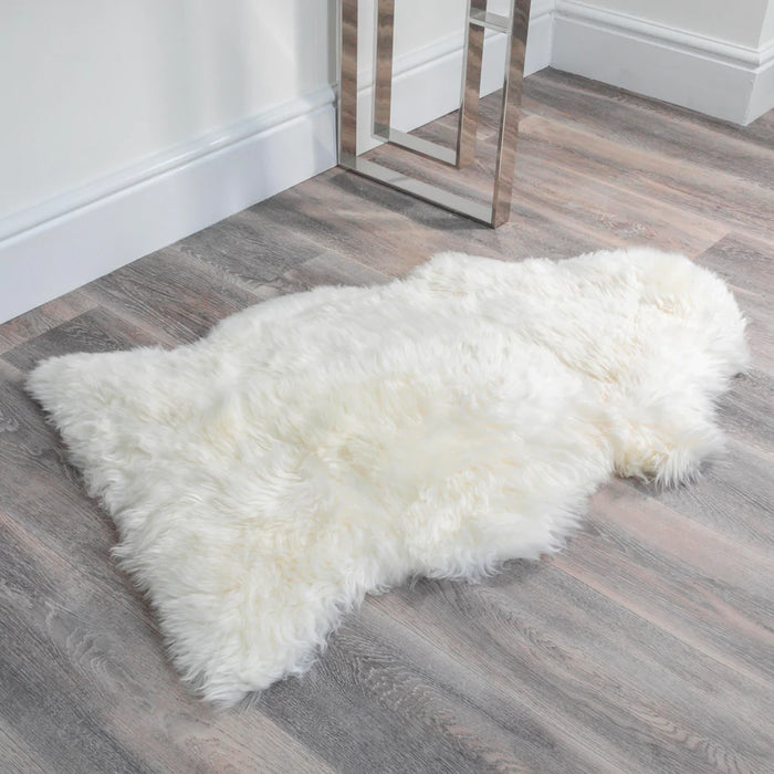 Grey Sheepskin Rug XXL Hypoallergenic Durable All Season Use