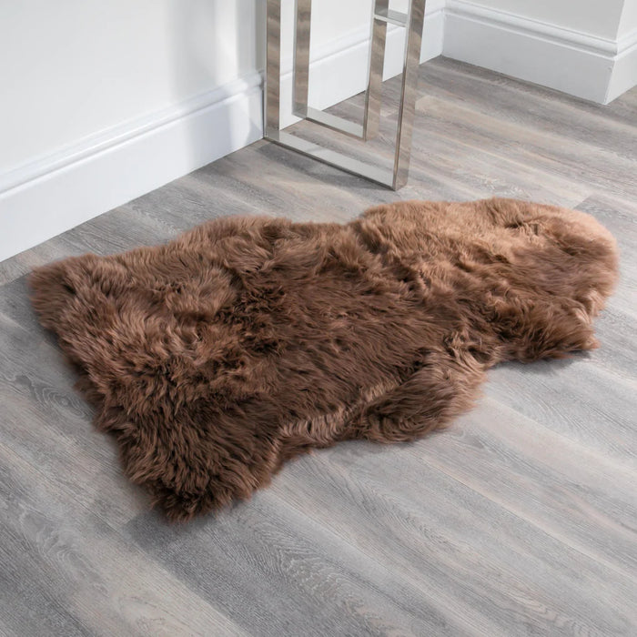 Grey Sheepskin Rug XXL Hypoallergenic Durable All Season Use