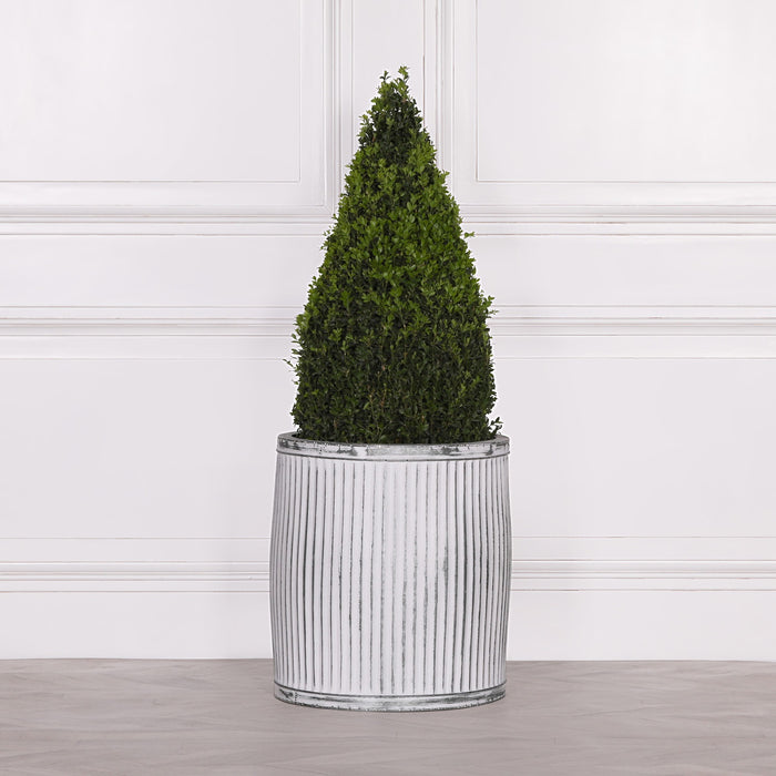 Round Dolly Tub Metal Planter