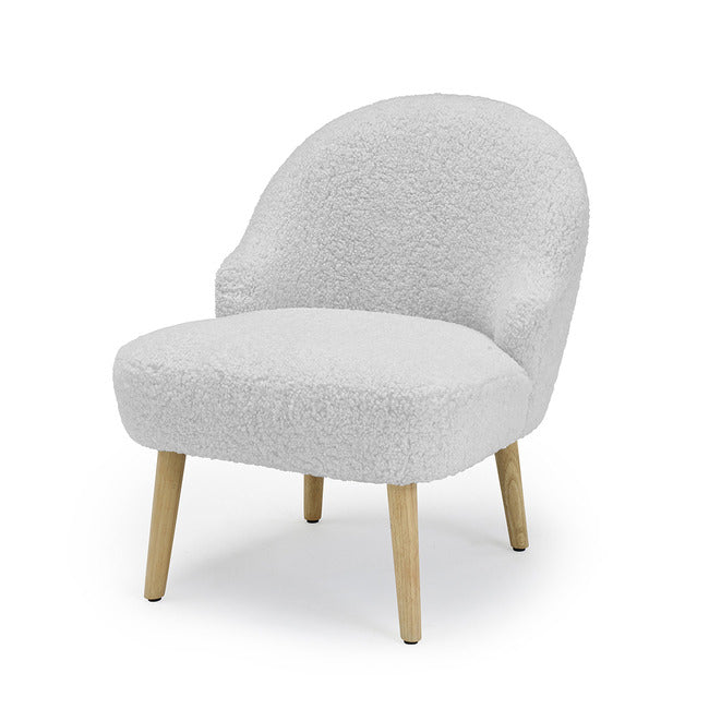 Ted Cloud Bobble Boucle Chair Grey / White